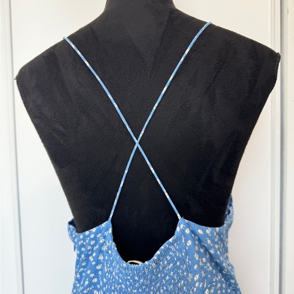 Oak+Fort Floral Mini Dress Blue - Picture 8 of 11